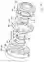 Fig. 55 - Power transmission elements, torque measuring device and freewheel assembly