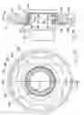 Fig. 56 - Power transmission elements, torque measuring device and freewheel assembly