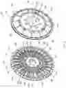 Fig. 03 - Variable pitch stator structure with all blades free to rotate and torque converter with variable pitch stator