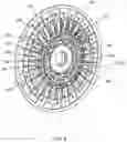 Fig. 07 - Variable pitch stator structure with all blades free to rotate and torque converter with variable pitch stator
