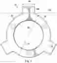 Fig. 06 - Full-root-radius-threaded wing nut having increased wall thickness