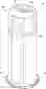 Fig. 01 - Electric hot water heater having a separated temperature sensor and heating element