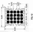 Fig. 13 - Low power circuitry for biasing a multi-channel gas sensor array and to act as a transducer for a digital back-end