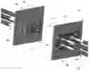 Fig. 01 - Duplex-modulo optical blindmate connector having a carrier plate and connector housing