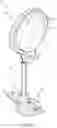 Fig. 10 - Adjustable vanity mirror with hanger bracket and suction cup