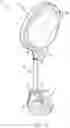 Fig. 16 - Adjustable vanity mirror with hanger bracket and suction cup