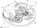 Fig. 01 - Rotating resonator with flexure bearing maintained by a detached lever escapement