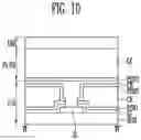 Fig. 10 - Display device having integrated touch sensing components