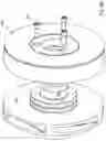 Fig. 20 - Compact, modular, pump or turbine with integral modular motor or generator and coaxial fluid flow