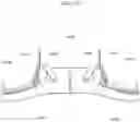 Fig. 13 - Head and Neck Restraining System With An Adjustable Tether and Pressure Distributing Contouring