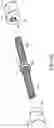 Fig. 42 - Tug activated motorized window covering having an external battery tube