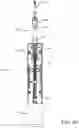 Fig. 70 - Tug activated motorized window covering having an external battery tube