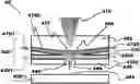 Fig. 01 - System and method for laser induced forward transfer comprising a microfluidic chip print head with a renewable intermediate layer