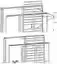 Fig. 16 - Erectable shed and the packaging thereof