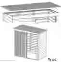 Fig. 30 - Erectable shed and the packaging thereof