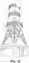 Fig. 12 - Method for toppling tower building in which base is used