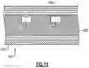 Fig. 10 - Internal cooling circuit for blade outer air seal formed of laminate