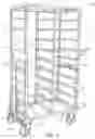 Fig. 10 - Stationary transfer platform and cleaning device for supply transport device