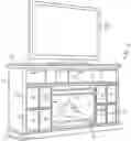 Fig. 01 - Concealable electric fireplace insert