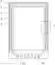 Fig. 01 - Display substrate area surrounded by wiring having plurality of tips on side thereof