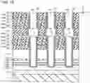 Fig. 16 - Semiconductor memory device having vertical semiconductor films with narrowing widths and gate insulating films with different thickness