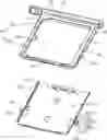 Fig. 01 - Card tray having insulative latching protrusion and metallic reinforcing portion embedded in the protrusion