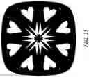 Fig. 16 - GEMSTONE HAVING HEARTS AND ARROWS CUSHION-CUT