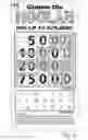 Fig. 10 - Instant game ticket with sectioned symbols
