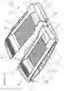 Fig. 14 - Paint tray with a triple embodiment furcate means with appended contiguous binary paint stirring implements