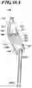 Fig. 43 - Headrest fore-aft position adjuster