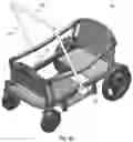 Fig. 29 - Wagon with collapsible footwell and position-locking handle