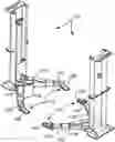 Fig. 01 - Two-post vehicle lift and adapter system for material, handling vehicles