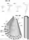 Fig. 16 - Shapeable bundles of slidably-interlocked extrusions for architectural or other construction components