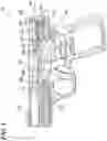 Fig. 02 - Pistol, Ejector and Takedown Lever