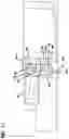 Fig. 13 - Telecommunications panel assembly with movable adapters