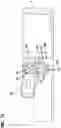 Fig. 14 - Telecommunications panel assembly with movable adapters