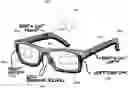 Fig. 01 - Modular display and sensor system for attaching to eyeglass frames and capturing physiological data