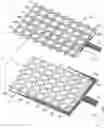 Fig. 01 - Projective capacitive touch panel with suppressed capacitance coupling in corners