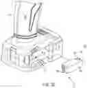 Fig. 30 - Power tool with irreversably lockable compartment