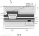 Fig. 10 - Alignment through topography on intermediate component for memory device patterning