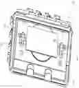 Fig. 11 - Electrical device cover with keyhole inserts