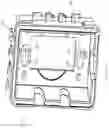 Fig. 15 - Electrical device cover with keyhole inserts