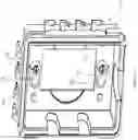 Fig. 16 - Electrical device cover with keyhole inserts
