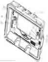 Fig. 18 - Electrical device cover with keyhole inserts