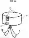 Fig. 10 - Electronic lighting apparatus with wireless connectability to a base for wireless power transmission and secure mounting