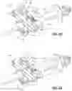 Fig. 14 - Dishwasher with docking arrangement for elevation-adjustable rack