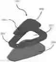 Fig. 01 - ADHESIVE SYSTEMS HAVING AN AGGRESSIVE ADHESIVE OUTER RING ALONG ITS BOTTOM PERIMETER AND HAVING A LOW EFFECTIVE MODULUS OF ELASTICITY