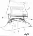Fig. 13 - Surgical method and instrumentation assembly for positioning an ankle prosthesis
