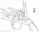 Fig. 03 - Rotatable swing arm stabilizer for folding wheelchairs