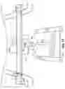 Fig. 14 - Rotatable swing arm stabilizer for folding wheelchairs